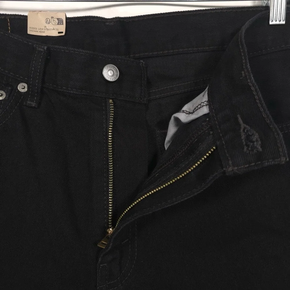 NWT LEVI'S 505 Jeans Men's‎ Black 34x30 Cotton Flex Straight